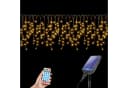 Salcar LED Solarleuchte Lichtervorhang 7,8m 240 LEDs Warmweiß Bild 1