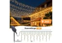 Salcar LED Solarleuchte Lichtervorhang 7,8m 240 LEDs Warmweiß Bild 5