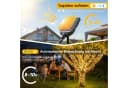 Salcar LED Solarleuchte Lichterkette Außen 768 LEDs Warmweiß mit Fernbedienung Bild 1