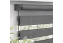 Salcar Doppelrollo Duo Grau Klemmfix Seitenzugrollo Bild 3