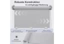 Salcar Verdunklungsrollo Klemmfix 40x130cm Grau Seitenzugrollo Bild 4