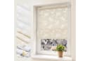 Sekey Seitenzugrollo ohne Bohren blickdicht Blume beige Bild 2