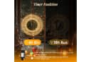 Salcar LED-Lichterkranz 2er-Set 800 LEDs Timer Warmweiß Bild 4