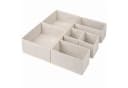Sekey Aufbewahrungsboxen Set 6-tlg. Beige Vliesstoff Faltbar Bild 2