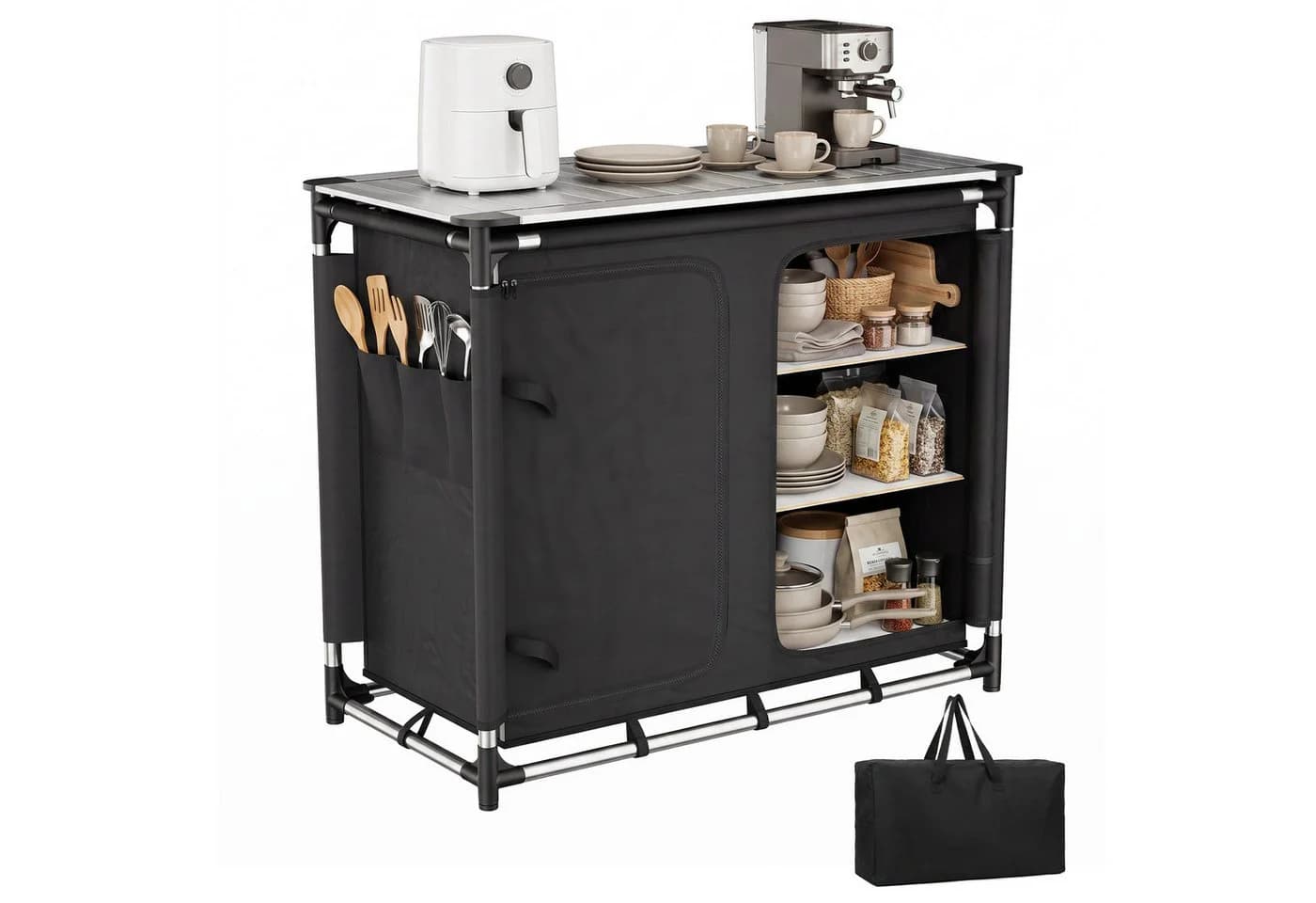 Sekey Campingschrank Faltbar Campingküche mit Aluminiumgestell - Bild 2