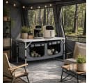 Sekey Campingtisch 120 cm Faltbar Höhenverstellbar Grau Bild 2