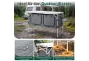Sekey Campingtisch 120 cm Faltbar Höhenverstellbar Grau Bild 4