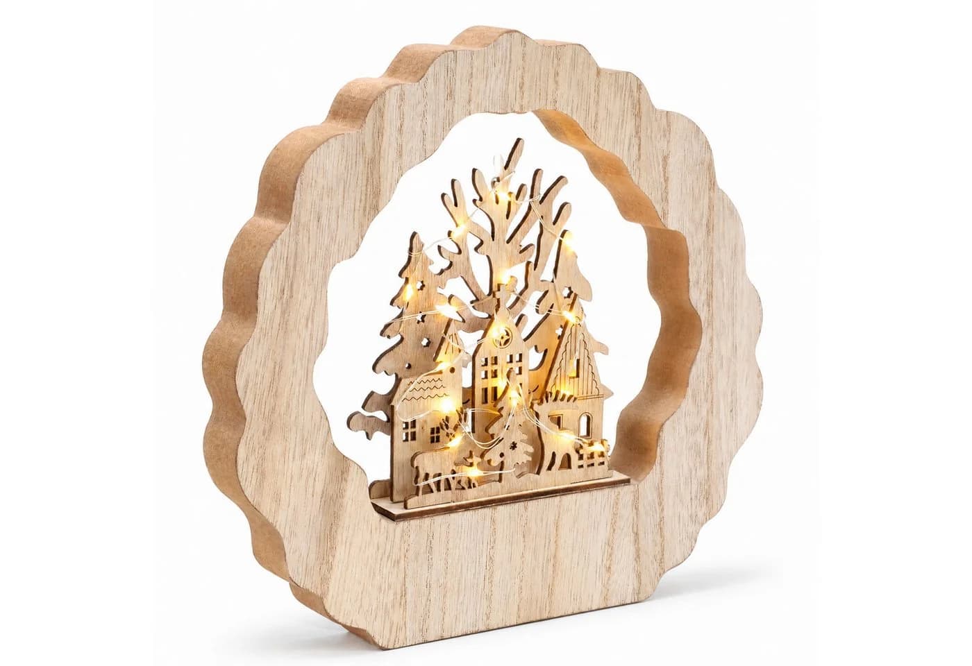 Salcar Schwibbogen LED aus Holz mit 20 LEDs Warmweiß - Bild 2