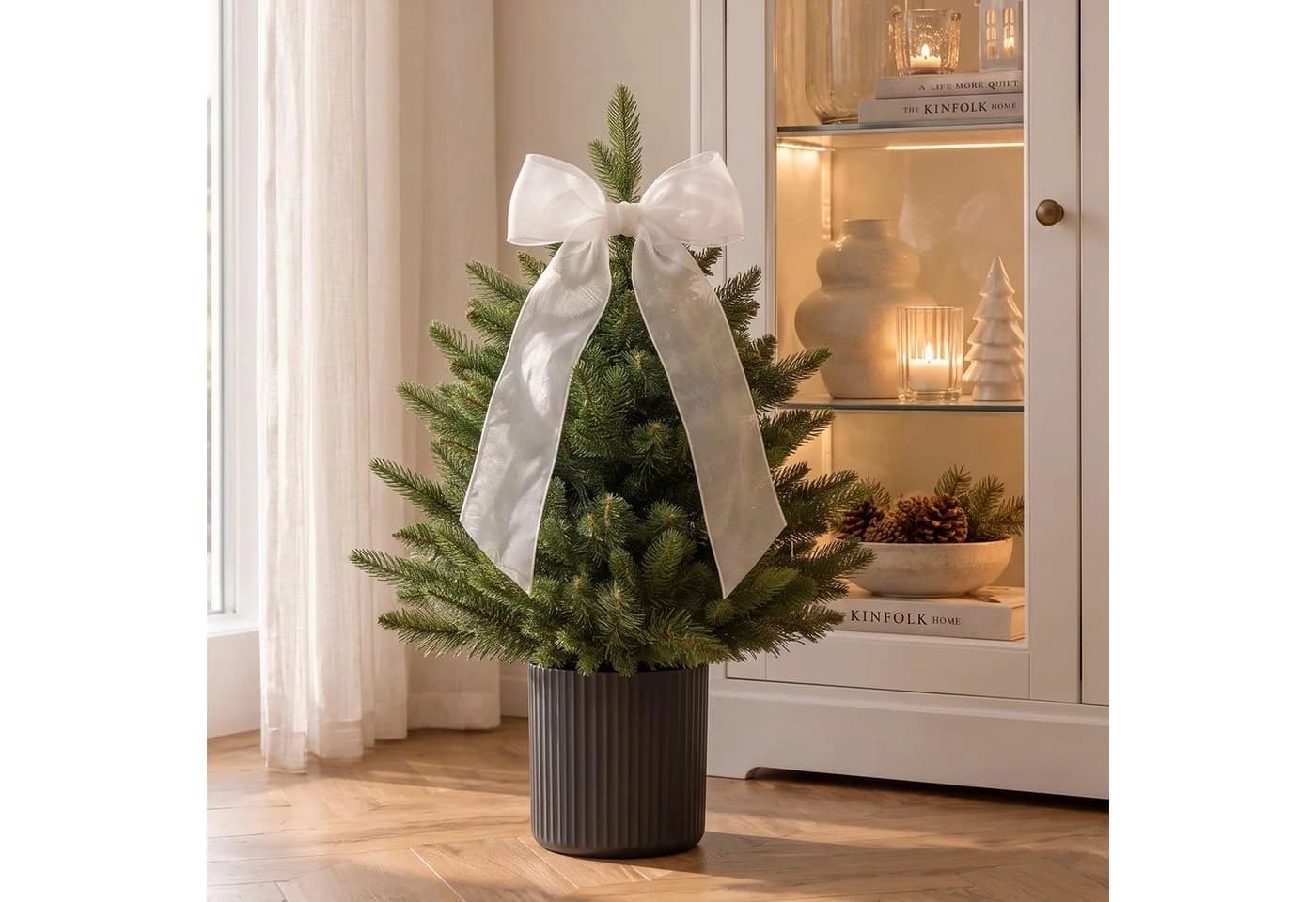 Salcar Künstlicher Weihnachtsbaum 60 cm Grün mit Topf - Bild 3