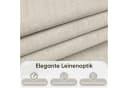 Sekey Duschvorhang Creme Leinenoptik Polyester wasserabweisend Bild 3