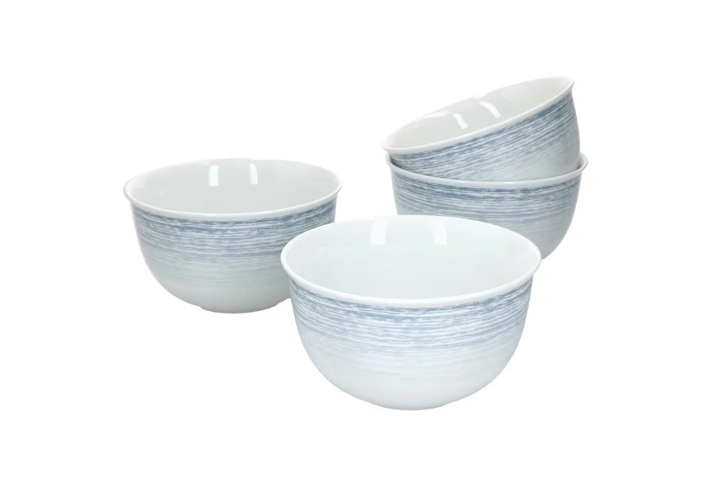 Ritzenhoff & Breker Nordic Smilla 4er Set Müslischalen Porzellan Blau/Weiß