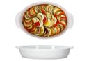 MamboCat 2er Set Auflaufform oval weiß mit Henkel Bild 2
