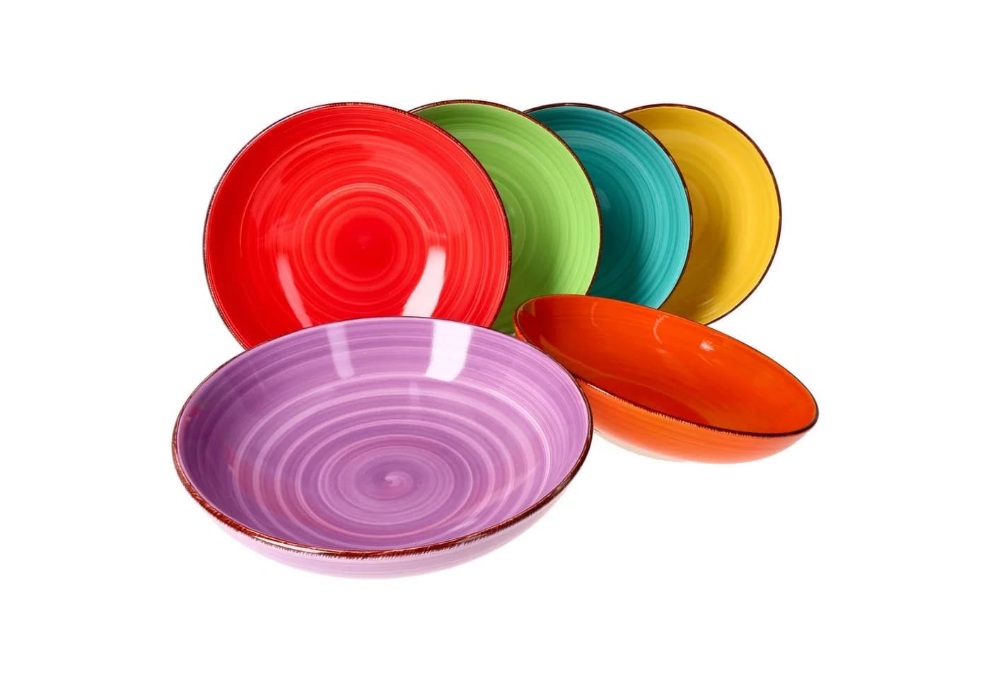 MamboCat Pastateller 6er Set Spaghettiteller Uni bunt - Bild 4