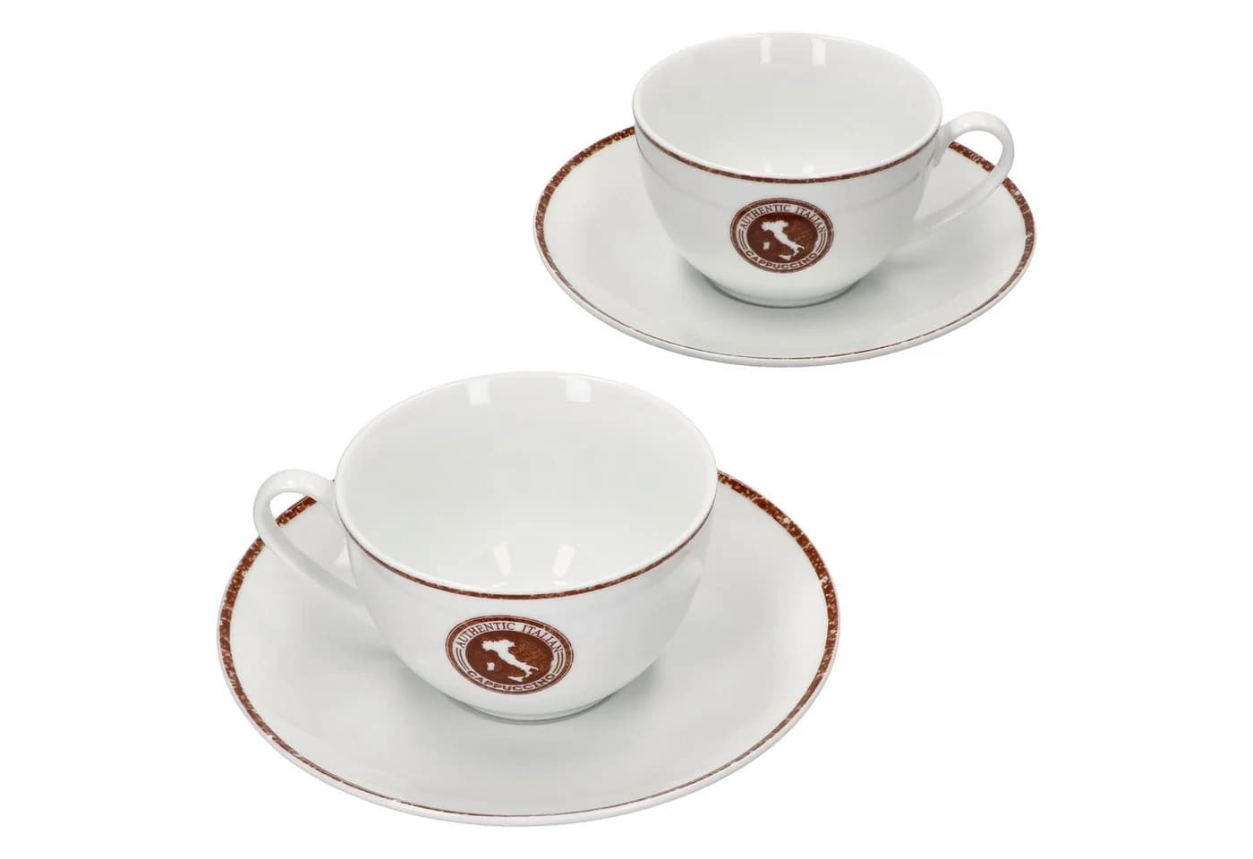 Ritzenhoff & Breker Cappuccino-Set 4-tlg. mit Untertassen Porzellan Braun