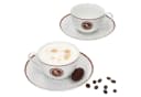 Ritzenhoff & Breker Cappuccino-Set 4-tlg. mit Untertassen Porzellan Braun Bild 2