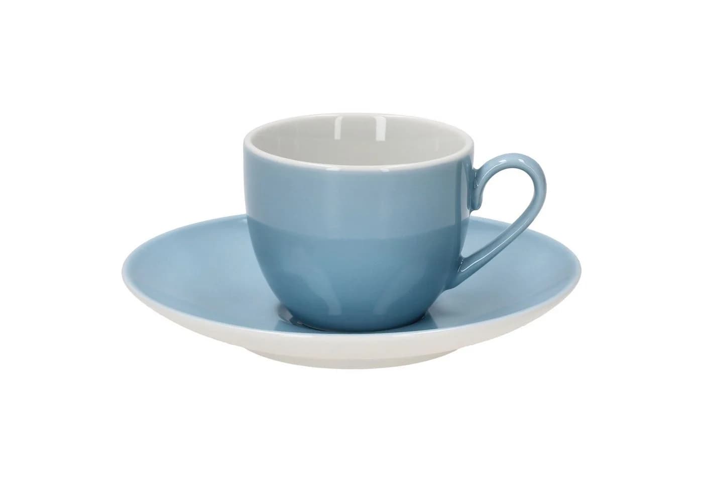 MamboCat Espressotassen Set 4er Nordic Blau mit Untertassen Porzellan - Bild 3