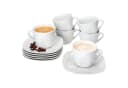 MamboCat Lotta Kaffeeset 6-tlg. Weißes Porzellan mit Untertassen Bild 2