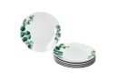 MamboCat Frühstücksteller 6x Eukalyptus weiß Porzellan Bild 1