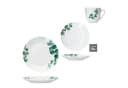 MamboCat Kaffeeservice 18tlg. Eukalyptus Porzellan Weiß 6 Personen Bild 4