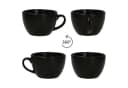 MamboCat Kaffeetassen 6er Set Panther Schwarz mit Untertassen Bild 5