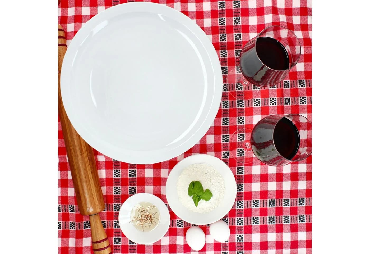 MamboCat Pizzateller 2er Set Bianco Weiß Porzellan