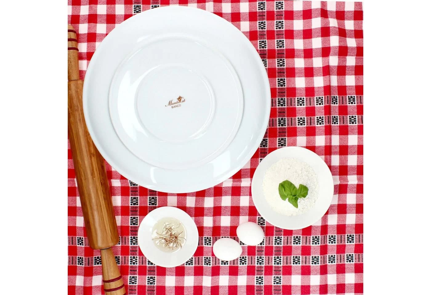 MamboCat Pizzateller 2er Set Bianco Weiß Porzellan - Bild 5