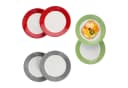 MamboCat Frühstücksteller 6x Variant Trio Grün Rot Grau Porzellan Bild 2