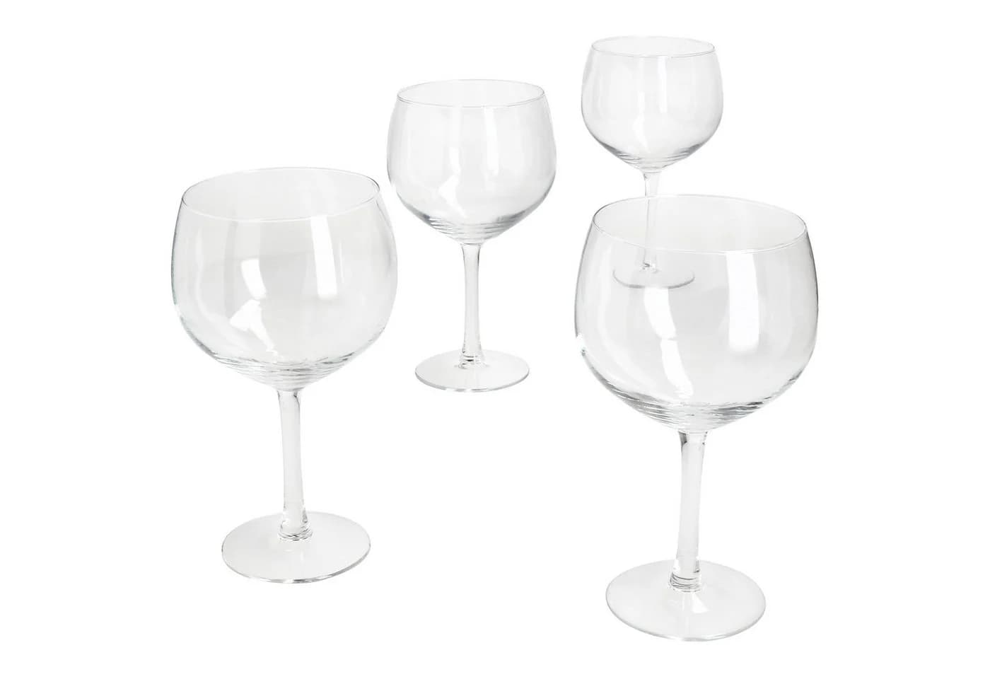 MamboCat 4x Longdrinkglas 400ml Klar Glas Stiel