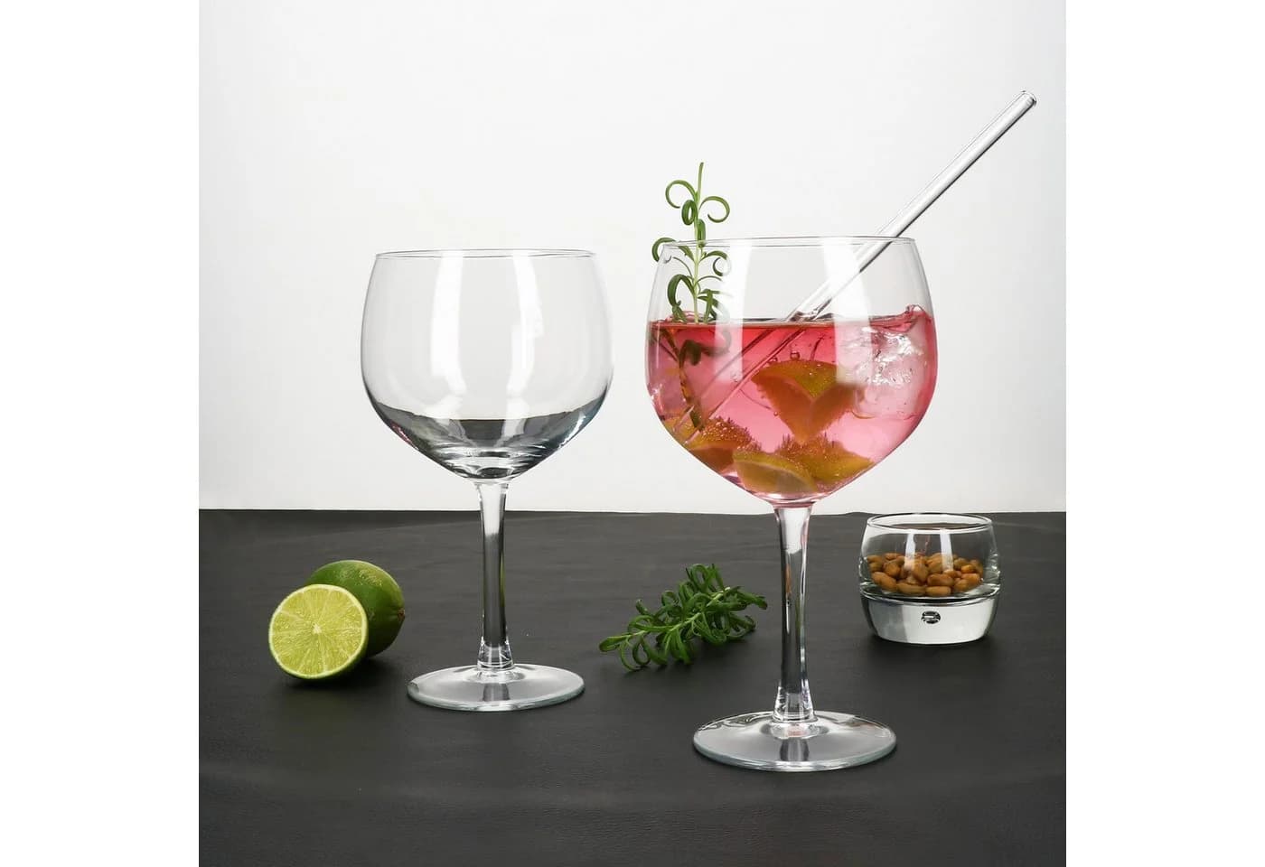 MamboCat 4x Longdrinkglas 400ml Klar Glas Stiel - Bild 3