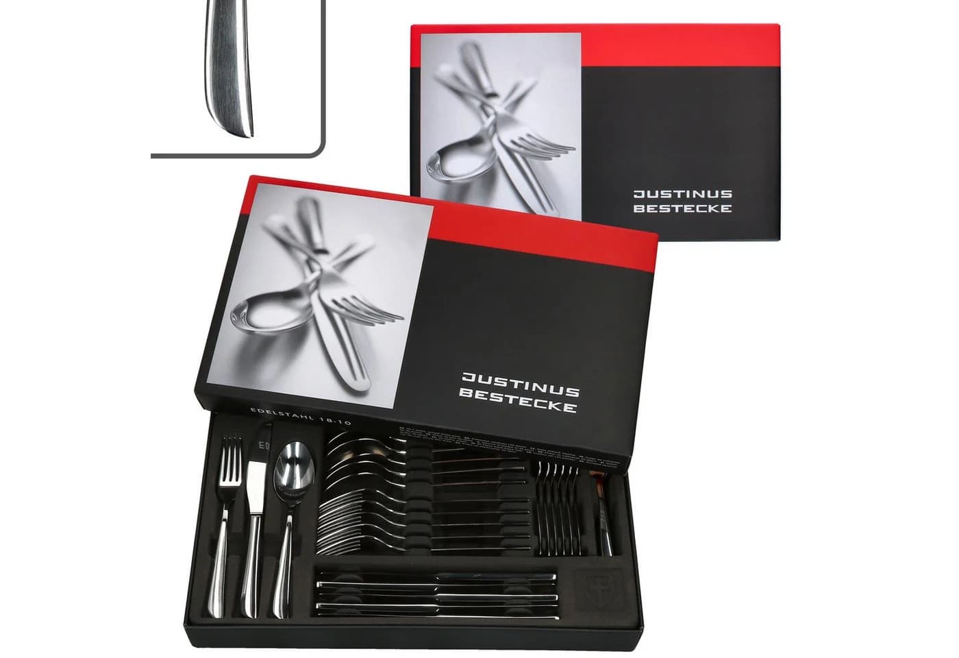 Justinus Twist Besteck-Set 60tlg. für 12 Personen Edelstahl Silber - Bild 2