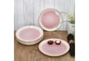 MamboCat Frühstücksteller 6x Reactive Glaze Paris Pink Creme Bild 3