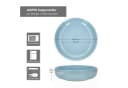 Ritzenhoff & Breker Suppenteller 6x Jasper Graublau Steingut Bild 5
