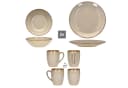 MÄSER Frühstücks-Geschirrset Ossia 6tlg. Steingut Beige Bild 4