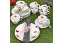 MamboCat Kaffeeservice 18tlg Marie Porzellan Bunt Blumen Bild 3