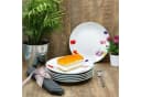 MamboCat Frühstücksteller 6er Set Marie Bunt Blumenwiese Porzellan Bild 5