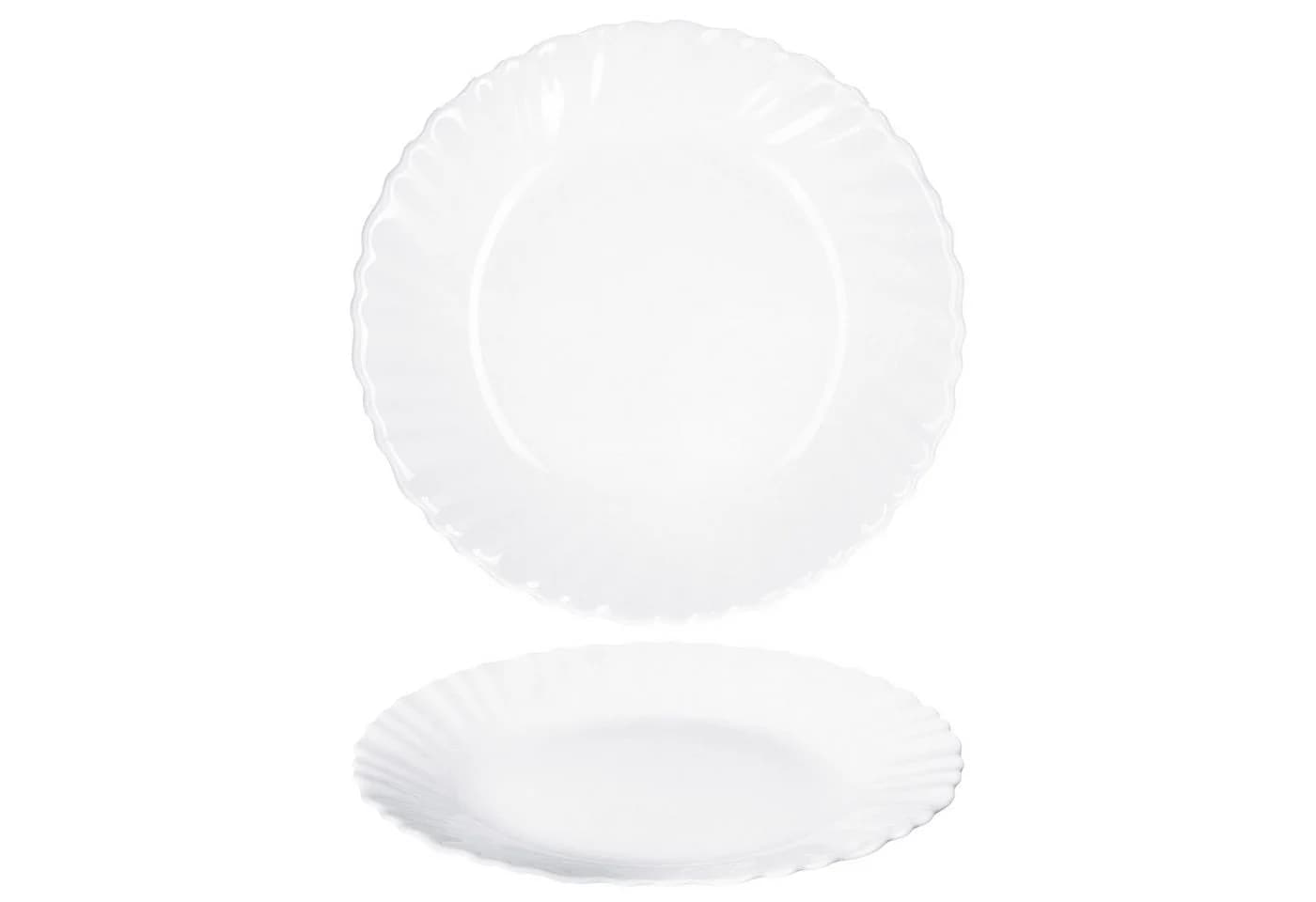 MamboCat Frühstücksteller 6x Kuchenteller Arkona Opalglas 19cm weiß - Bild 4
