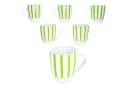 MamboCat Becher Split grün 6er Set Kaffeebecher 300ml Porzellan-Tasse Bild 2