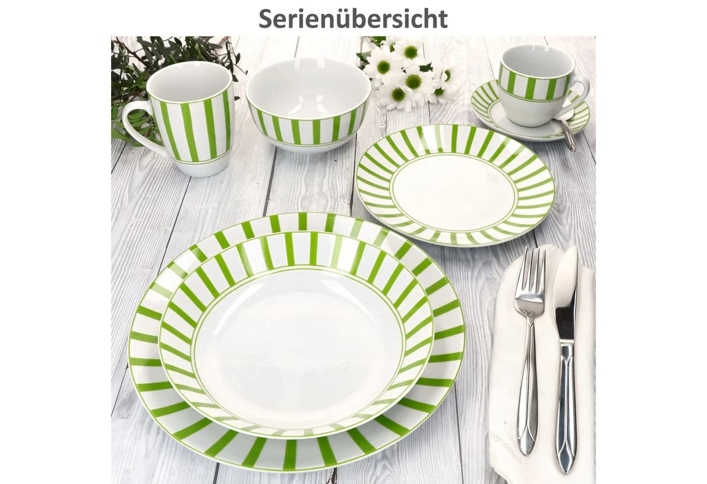 MamboCat Becher Split grün 6er Set Kaffeebecher 300ml Porzellan-Tasse - Bild 5