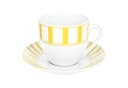 MamboCat Kaffeetassen-Set Split gelb 12-teilig mit Untertassen Bild 3