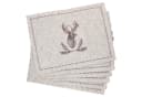 MamboCat Platzset 6x Alois Filz Beige Hirsch-Motiv Bild 2