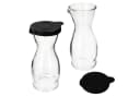 MamboCat Wein-Karaffe 2x 0,5L mit Deckel Schwarz Glas Bild 1