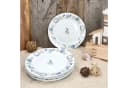 MamboCat Frühstücksteller Neptun 6er Set Weiß/Blau Porzellan Maritim Bild 1