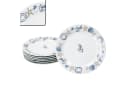 MamboCat Frühstücksteller Neptun 6er Set Weiß/Blau Porzellan Maritim Bild 2