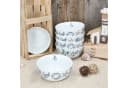 MamboCat Müslischale Neptun 6er-Set Weiß Blau Porzellan Maritim Bild 1