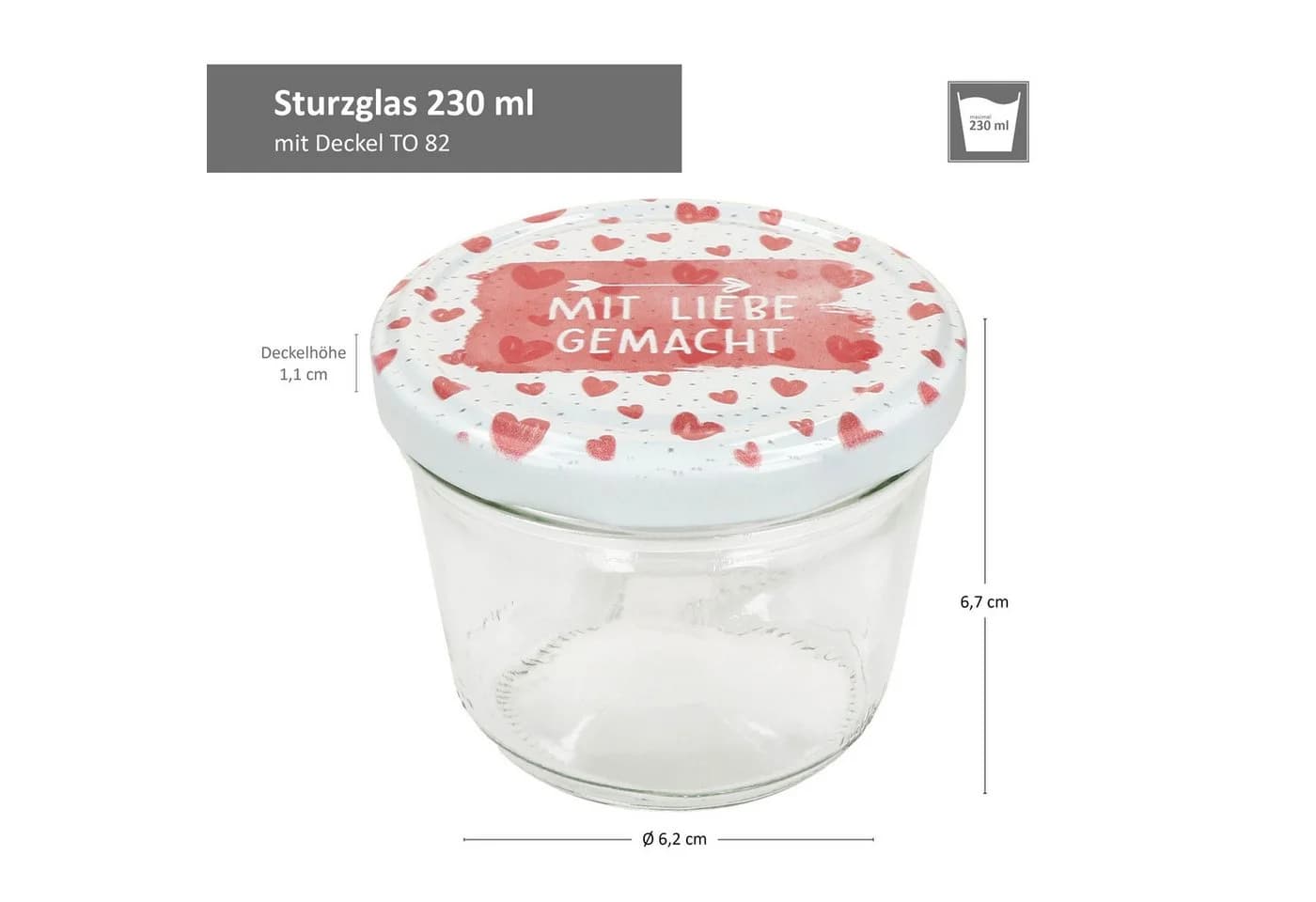MamboCat Einmachglas 40er Set 230ml mit Twist-Off-Deckel - Bild 4