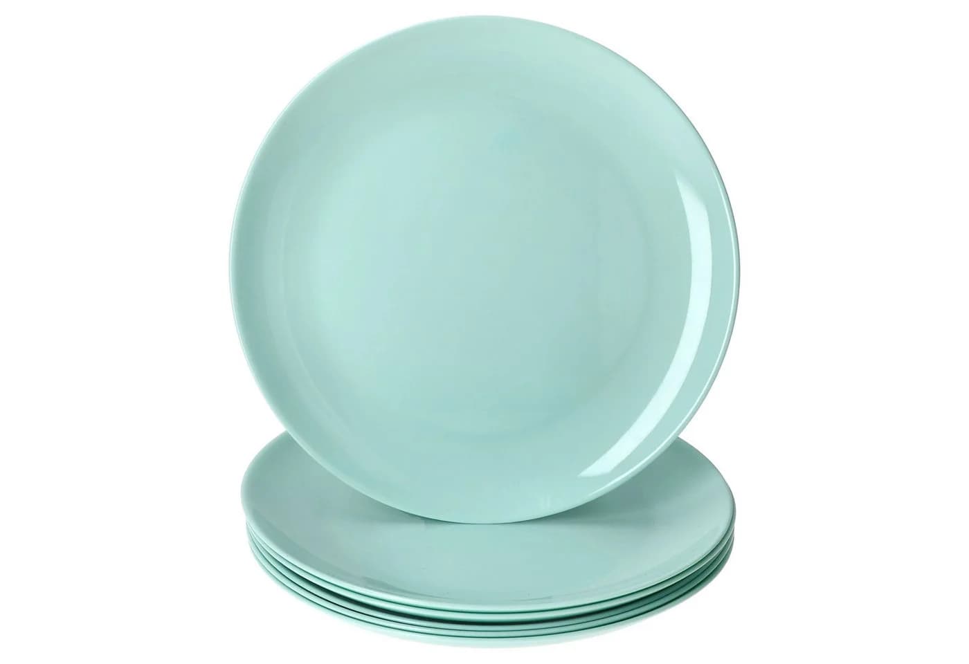 MamboCat Speiseteller 6er Set Mint Glas flach - Bild 2