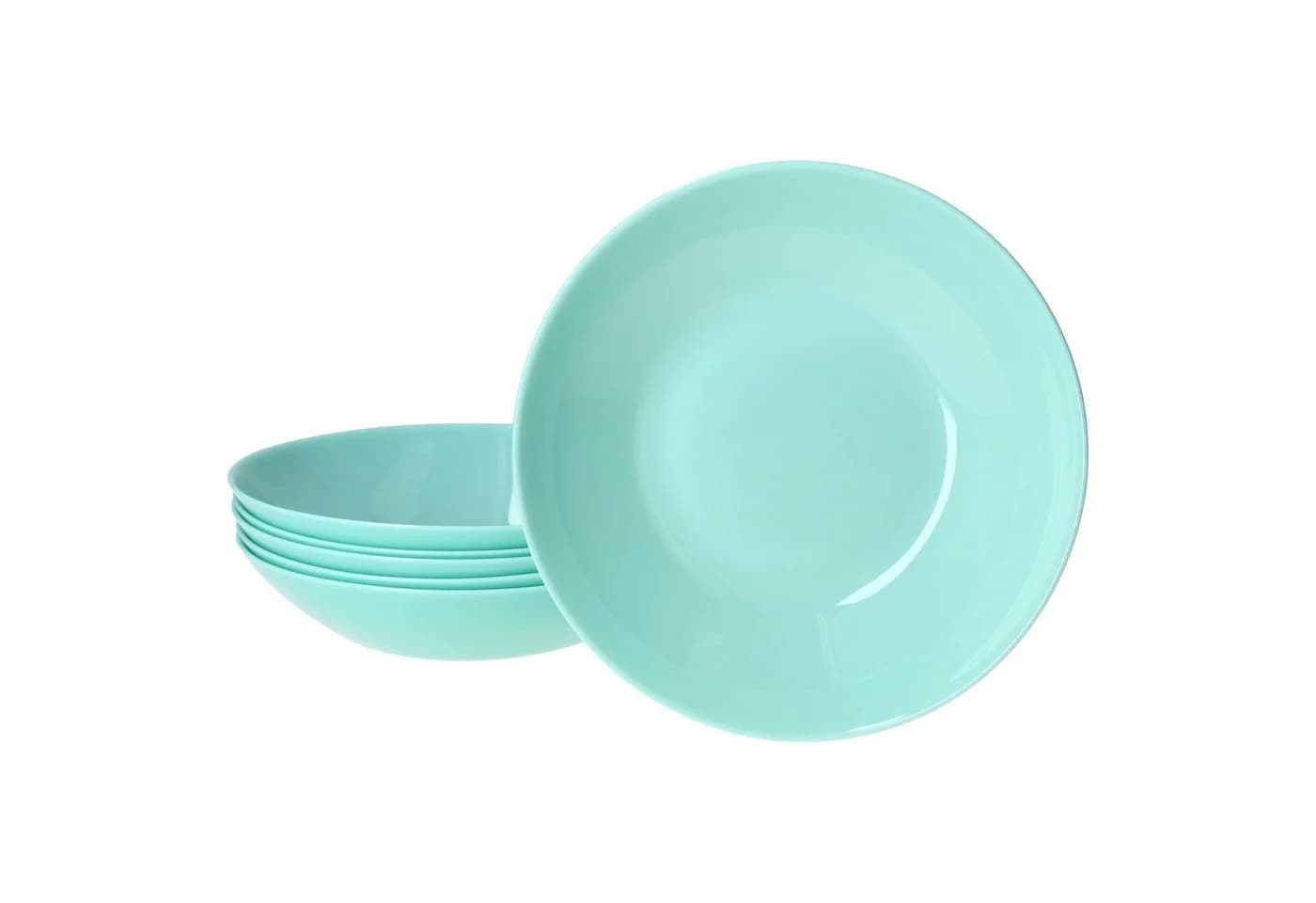 MamboCat Suppenteller 6x Mint Glas Teller tief Salat - Bild 2