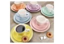 MamboCat Kaffeeservice Spring 18tlg. Bunt Steingut Bild 5