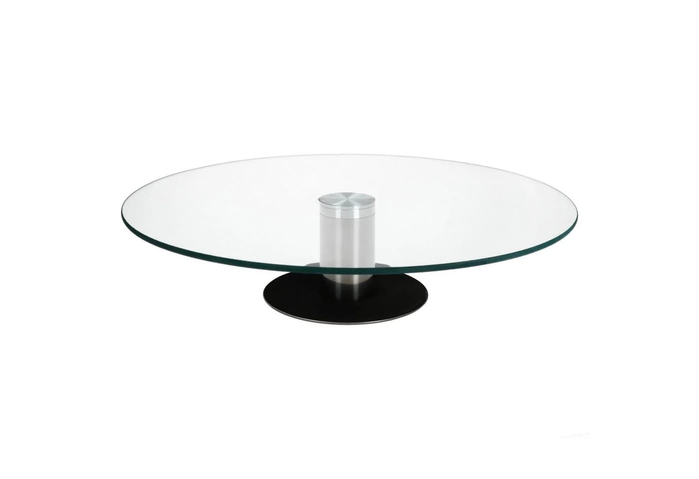 MamboCat Tortenplatte auf Fuß Glas Metall drehbar Ø30cm