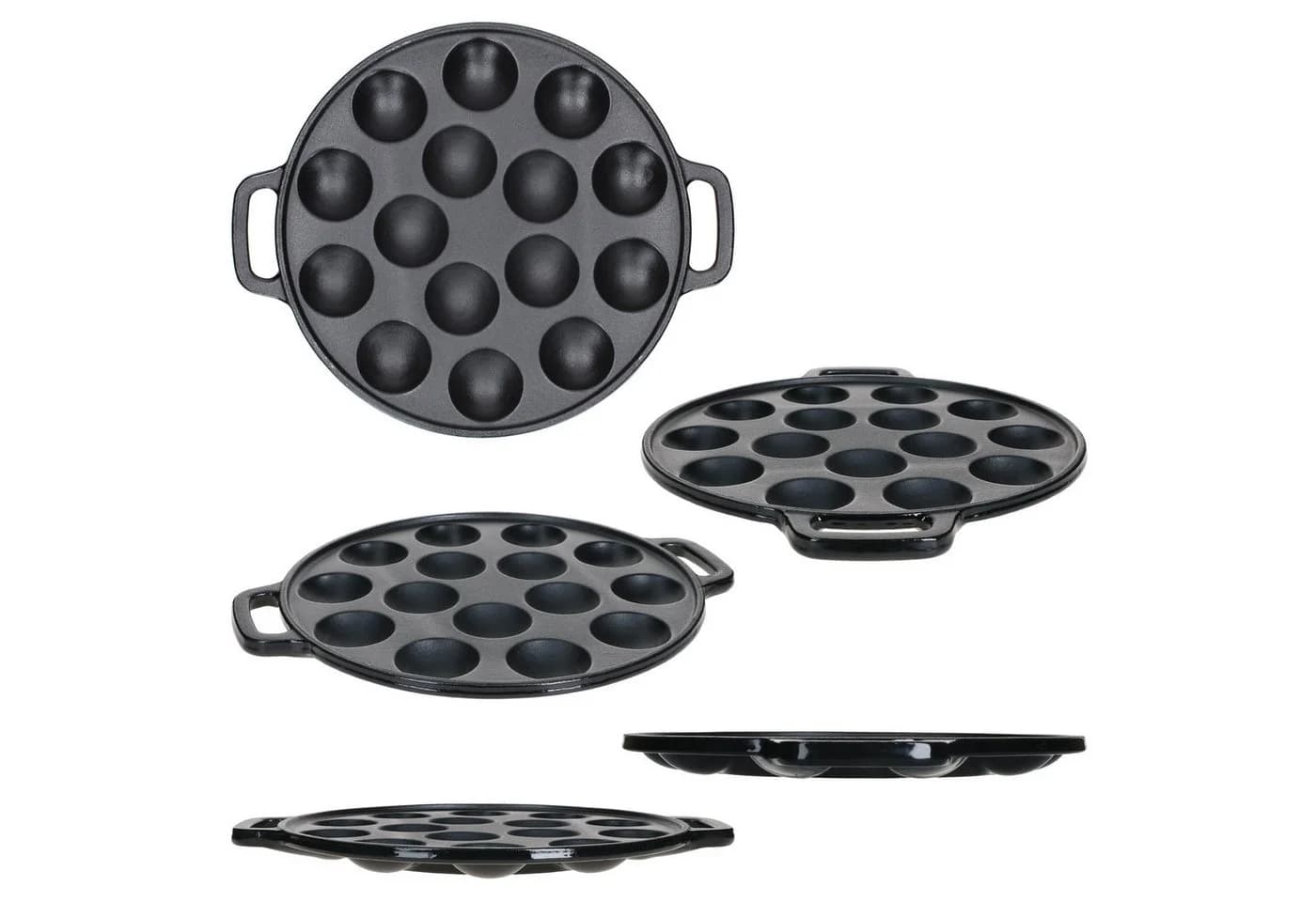 MamboCat Poffertjes Pfanne Gusseisen Ø24cm 15 Mulden - Bild 5